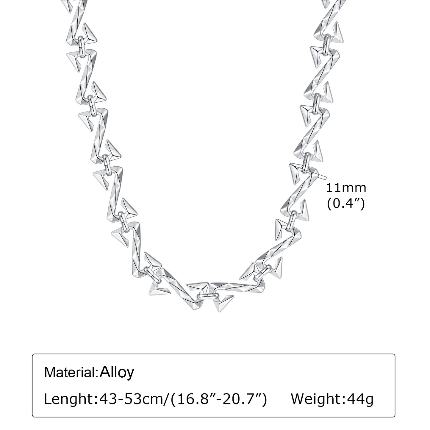 Mprainbow Mens Letter Z Shaped Chain Necklaces for Boys,Valentine's Father's Day Birthday Party Gifts for Him Jewelry