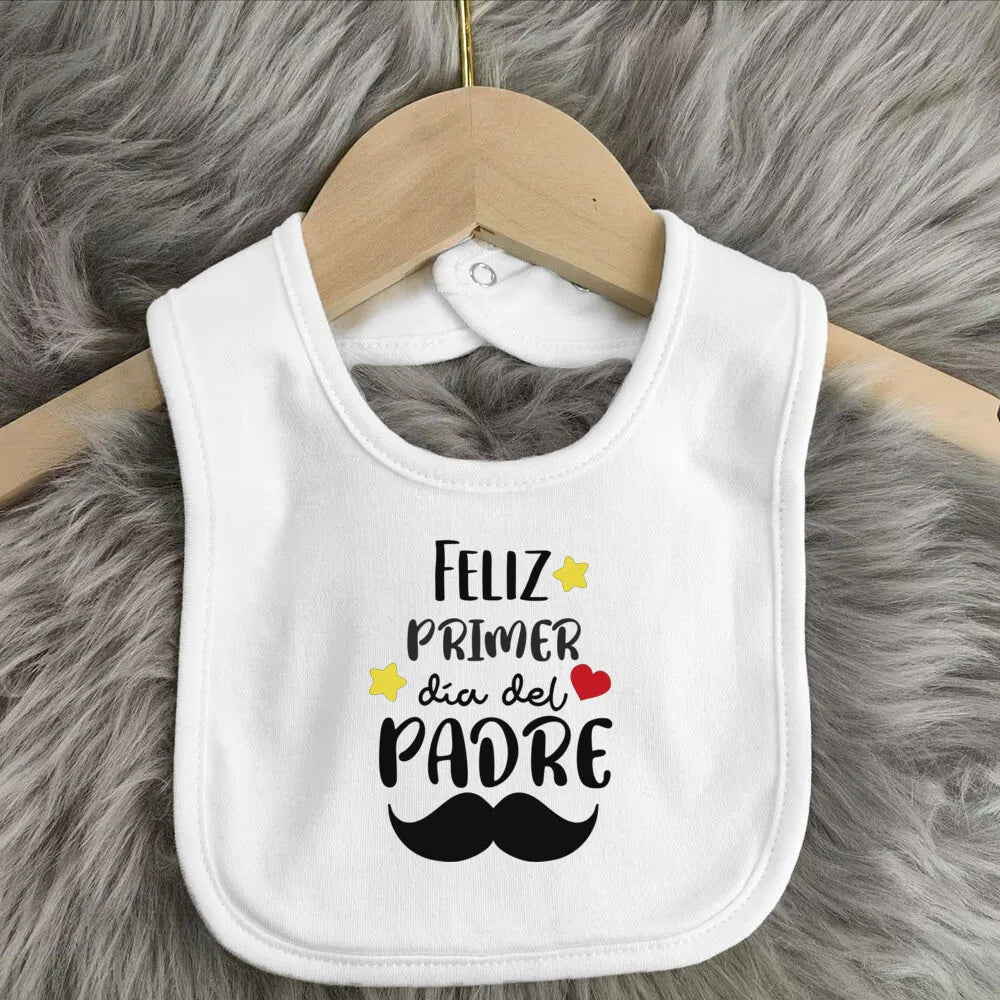 Father's Day Baby Bibs Happy Father's Day Print Infant Bib Newbron Shower Gift Boys Girls Burp Cloths Toddler Bibs Baby Stuff