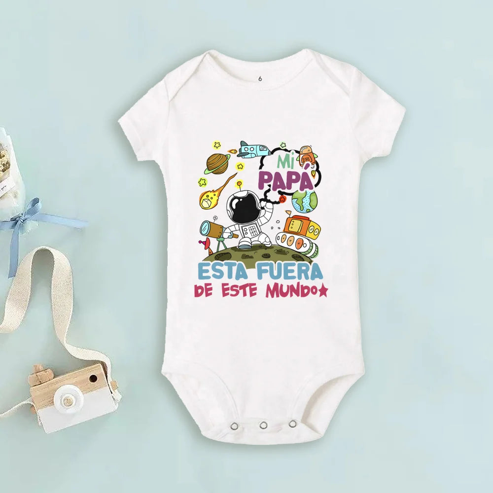 Father's Day Baby Bodysuit Becoming The Same Person As My Dad Print Infant Romper Boys Girls Clothes Fathers Day Bodysuits Gifts