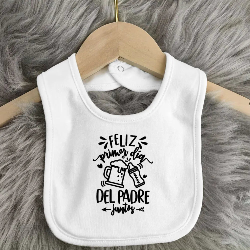 Father's Day Baby Bibs Happy Father's Day Print Infant Bib Newbron Shower Gift Boys Girls Burp Cloths Toddler Bibs Baby Stuff