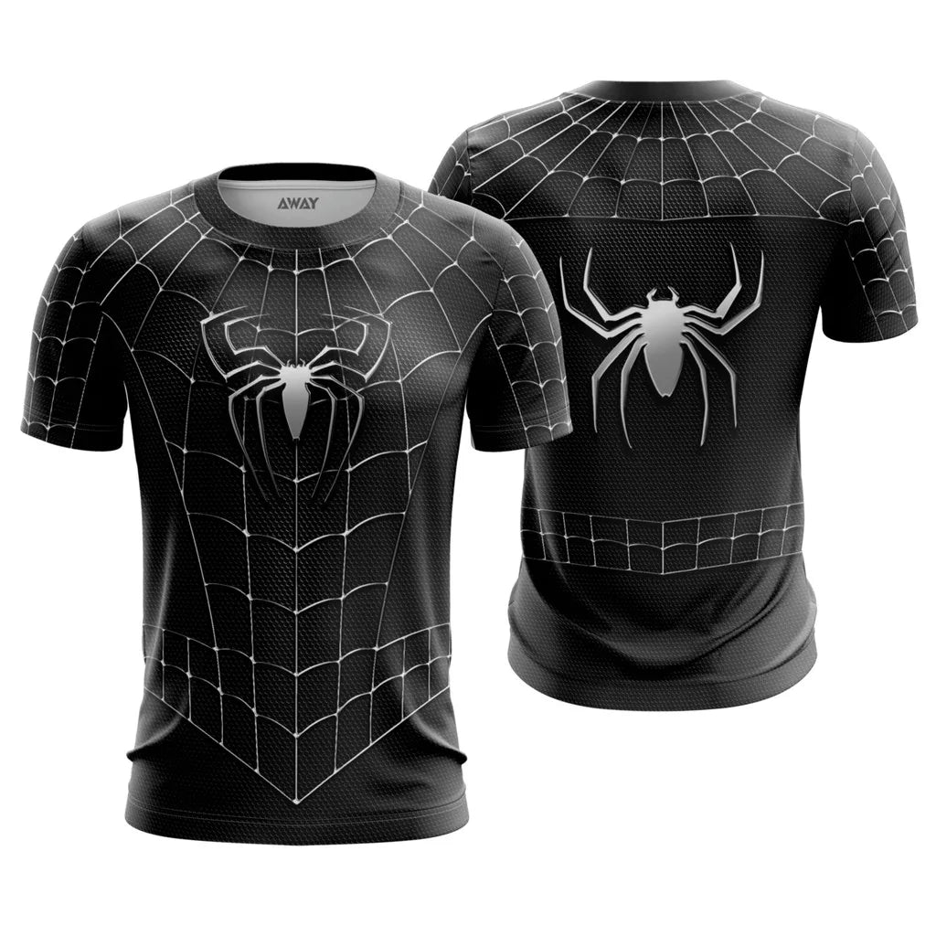 Harajuku Casual Prank Men's Shirt 3D Digital Print Street Fashion Trend Spider Series Summer Quick Drying Short Sleeved T-shirt