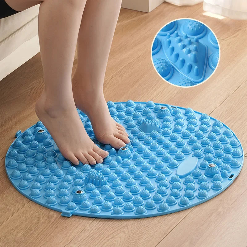 2024 New Finger Pressure Board Foot Massage Pad Foot Step Through The Meridian Jogging Massage Pad Fitness Pedal