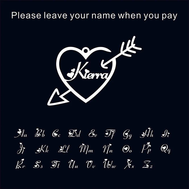 Personalized 1-5 Names Keychains for Men Women Stainless Steel Customized Heart Keyring Jewelry Father's Day Gifts