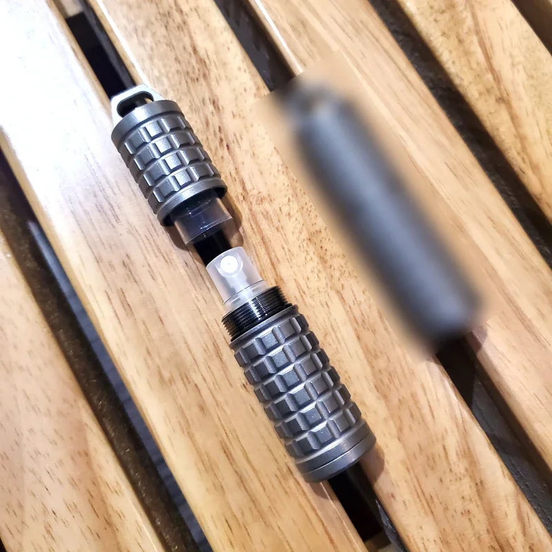 EDC Titanium Alloy PEI Paracord Perfume Storage Box EDC Toys Outdoor Tools