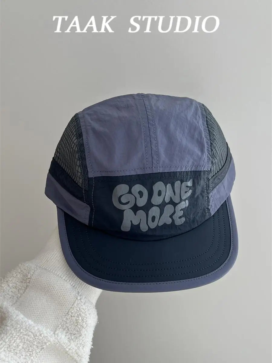 Light Thin Purple Quick-drying Soft Top Short Brim Baseball Cap Women Summer Sunscreen Sunshade Breathable Camping Cycling Cap