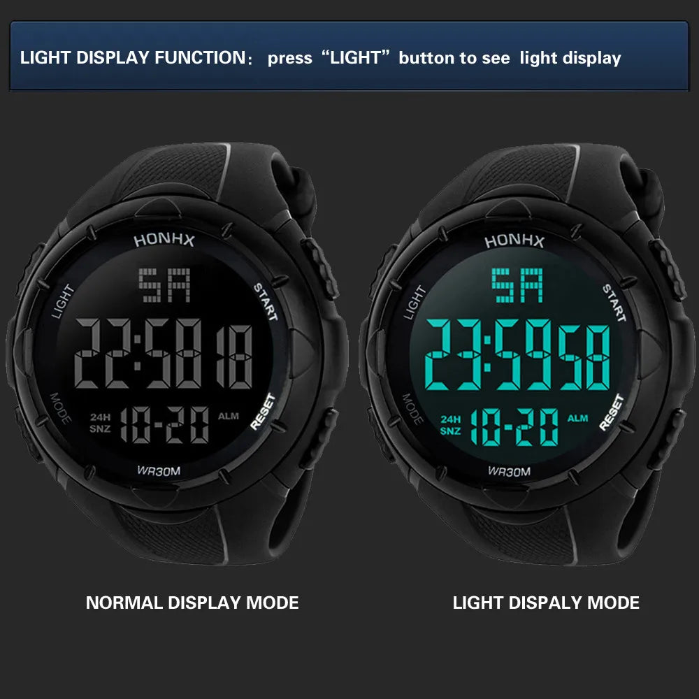 Military Digital Watches Men Luxury Brand Luminous Waterproof Sport Watches For Men Male Electronic Wrist Watches Montre Homme