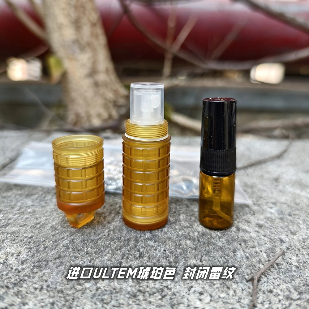 EDC Titanium Alloy PEI Paracord Perfume Storage Box EDC Toys Outdoor Tools