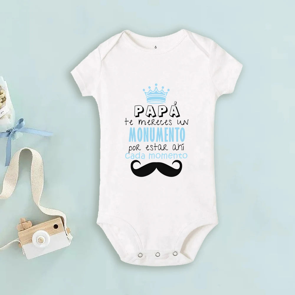 Father's Day Baby Bodysuit Becoming The Same Person As My Dad Print Infant Romper Boys Girls Clothes Fathers Day Bodysuits Gifts