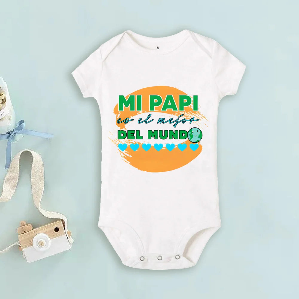 Father's Day Baby Bodysuit Becoming The Same Person As My Dad Print Infant Romper Boys Girls Clothes Fathers Day Bodysuits Gifts