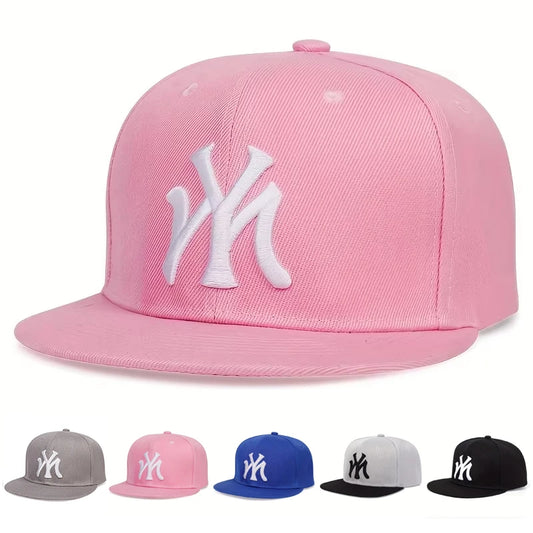 Unisex MY Letter Embroidery Hip-hop Hats Spring Autumn Outdoor Adjustable Casual Baseball Caps Trucker Caps Sunscreen Hat