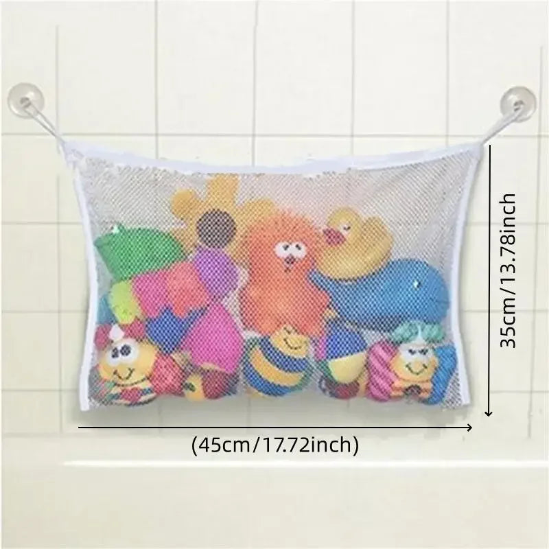 Baby Bath Toys Organizer Quick Dry Toddlers Mesh Net Bag for Bathroom Toy Storage Cartoon Shape Sand Beach Toys Storage Holder