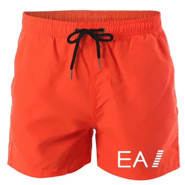 2024 summer beach shorts men's quick-drying casual shorts men's shorts drawstring pocket surf beach summer new style