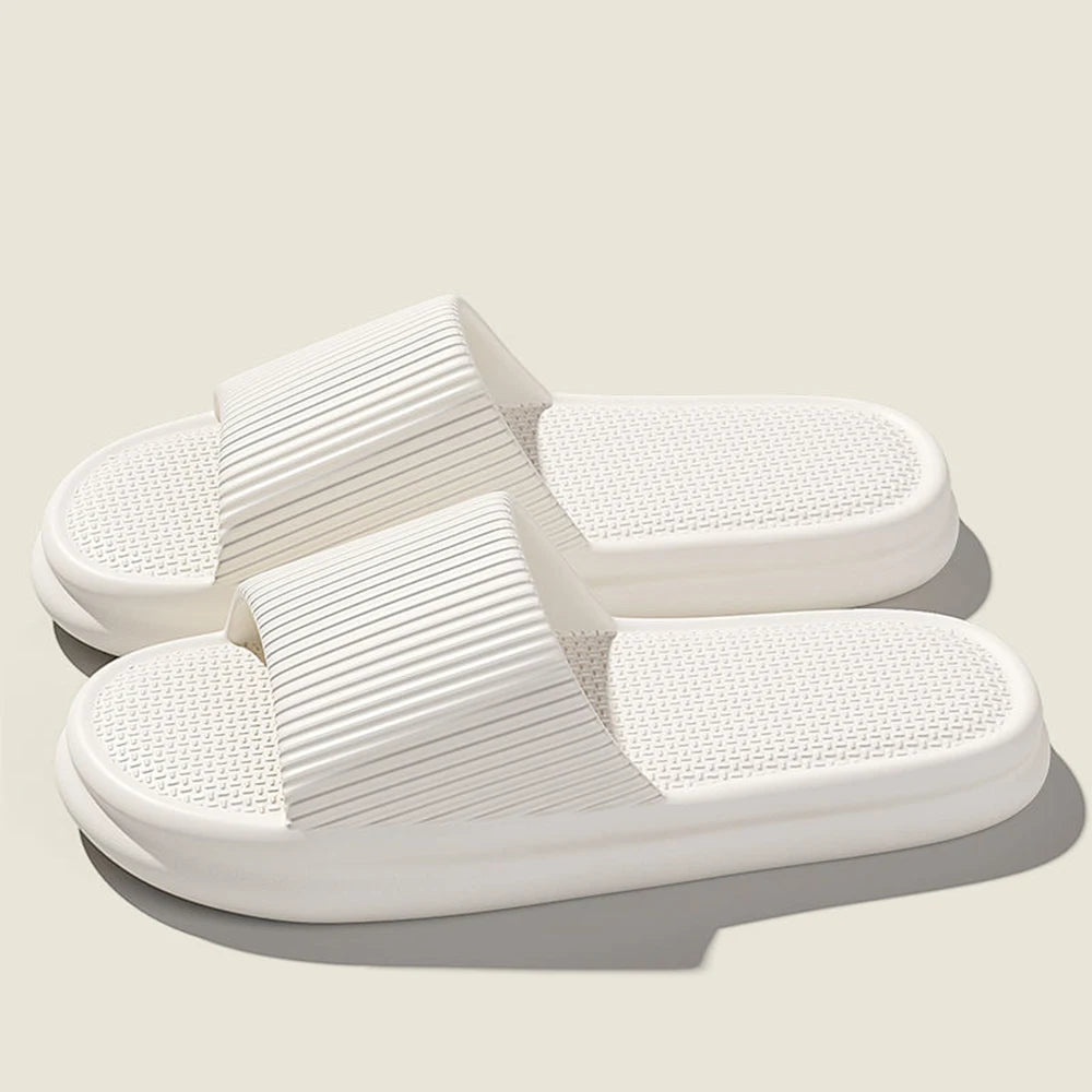 ZHIDA Thick Platform Cloud Slippers EVA Soft Sole Pillow Slides Summer Beach Flip Flops Women Non Slip Bathroom Home Slippers