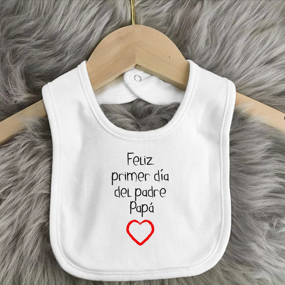 Father's Day Baby Bibs Happy Father's Day Print Infant Bib Newbron Shower Gift Boys Girls Burp Cloths Toddler Bibs Baby Stuff