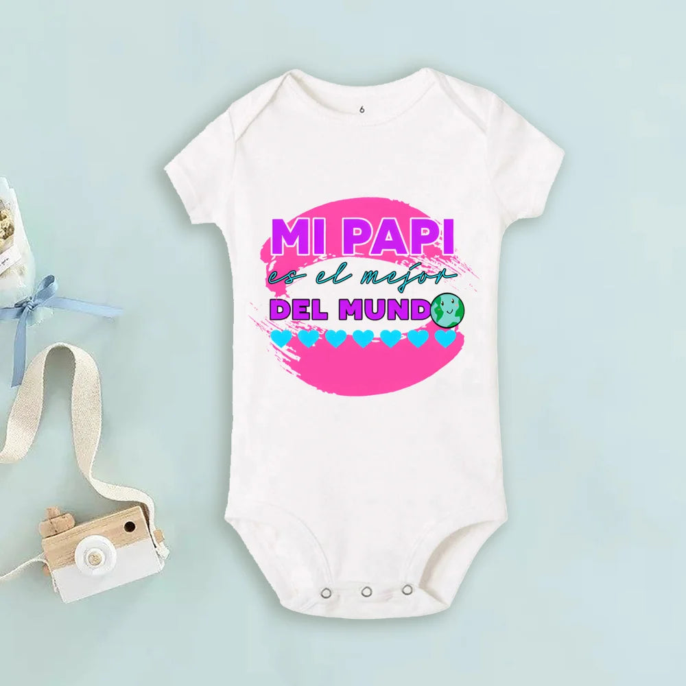 Father's Day Baby Bodysuit Becoming The Same Person As My Dad Print Infant Romper Boys Girls Clothes Fathers Day Bodysuits Gifts