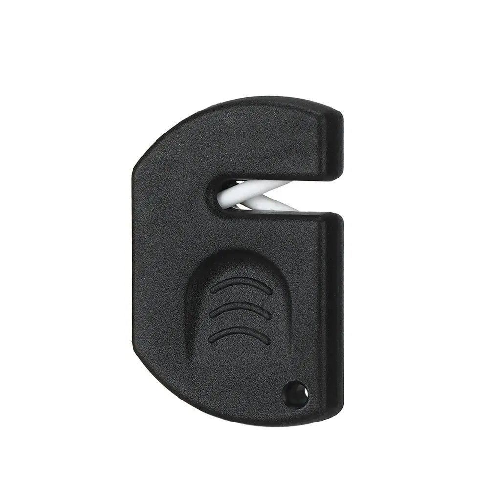 Durable Mini Knife Sharpener Multi-Functional Carbide Knife Whetstone Simple Pocket Ceramic Sharpen Hook Sharpener Outdoor Tools