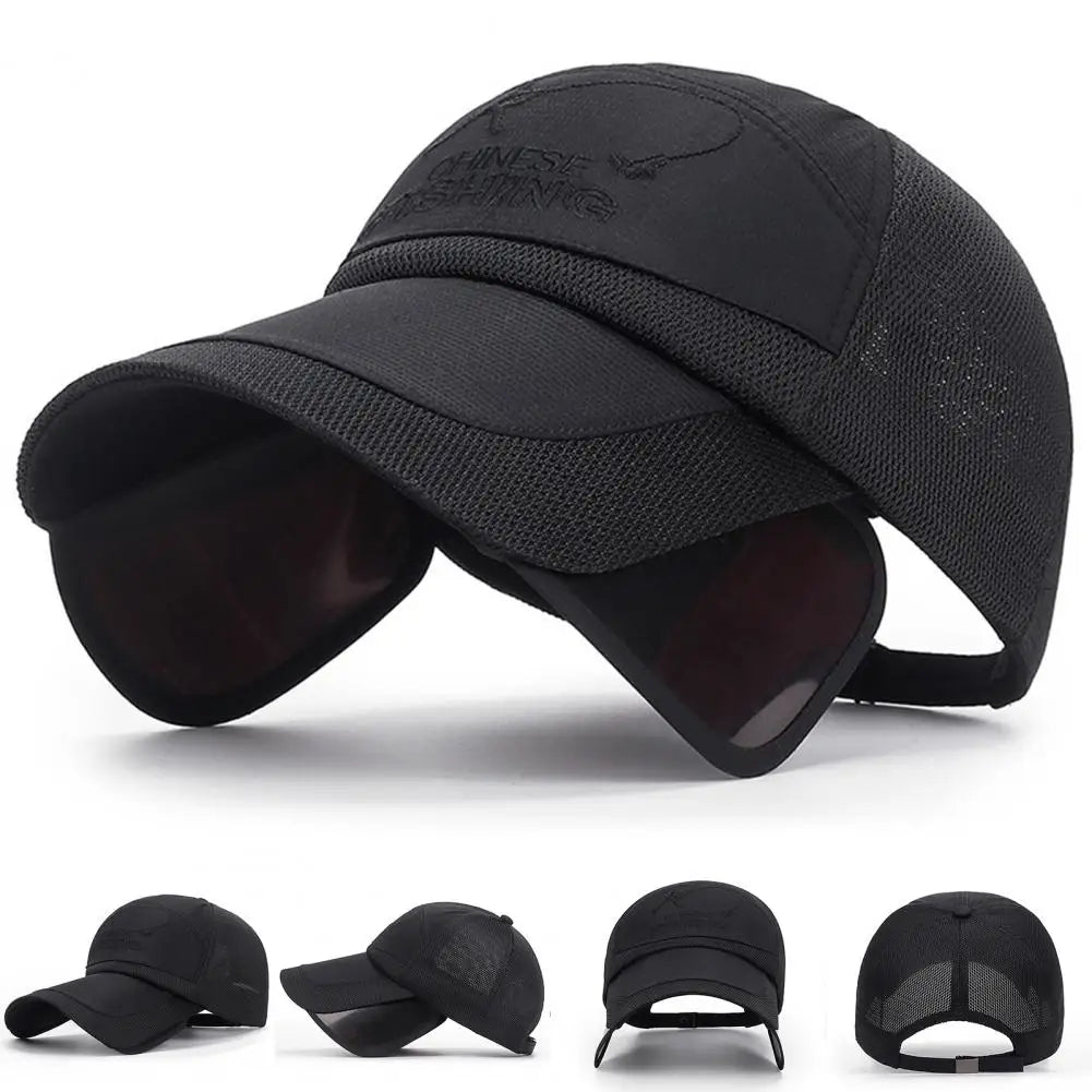 Sun Hat Washable Men Hat Extended Brim Practical Summer Outdoor Fishing Baseball Sport Visor Hat Outdoor Supply