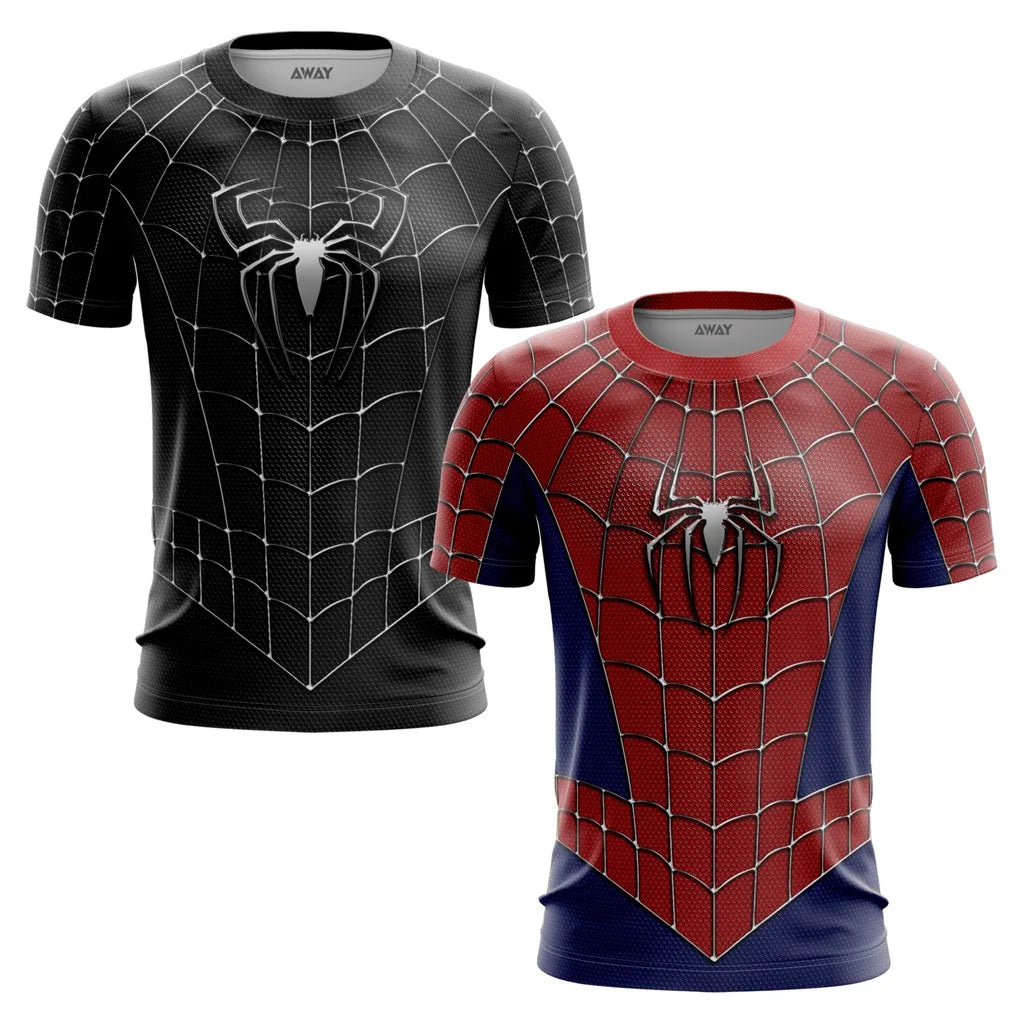 Harajuku Casual Prank Men's Shirt 3D Digital Print Street Fashion Trend Spider Series Summer Quick Drying Short Sleeved T-shirt