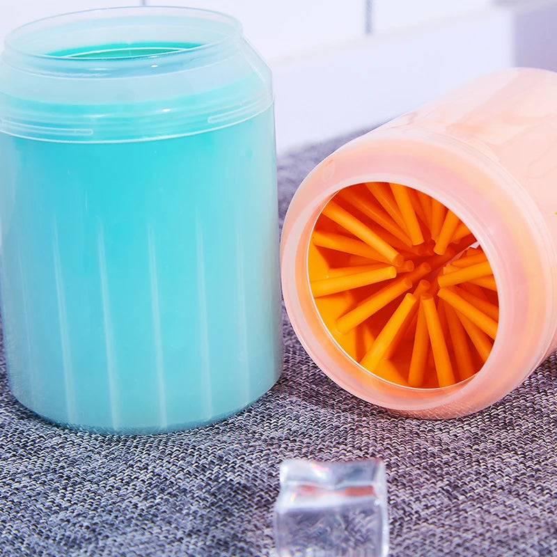 Pet Foot Wash Cup Soft Silicone Material Cat and Dog Portable Dog Foot Massage Foot Washer Foot Cleaning Bucket Dog Accesso