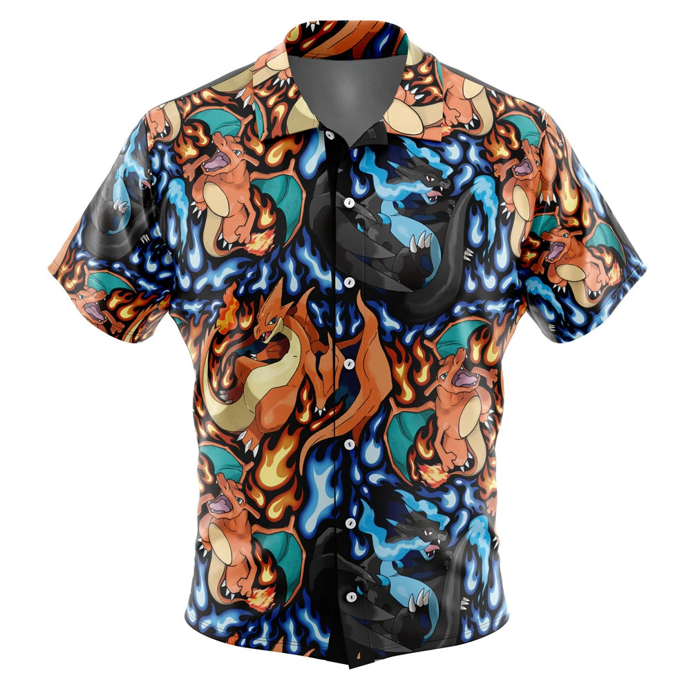 Tri Force Zelda Button Up Hawaiian ShirtFashion Trend Breathable Loose Versatile Casual Sports Summer Men