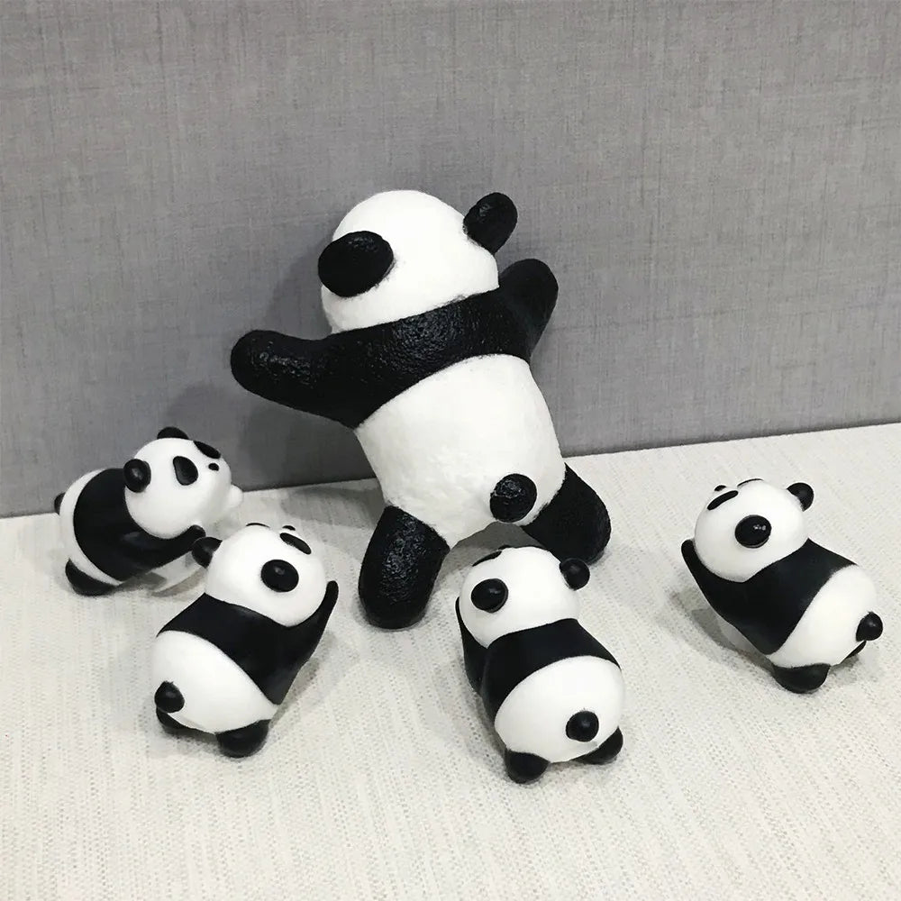 New Cute Panda Sports Sandals Accessory Cartoon DIY Decorative 3D Buckle Accessory Shoes Flower Summer Slippers Decorative
