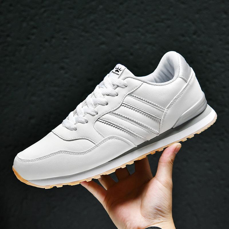 Leather Men's Casual And Lightweight Running Sports Shoes