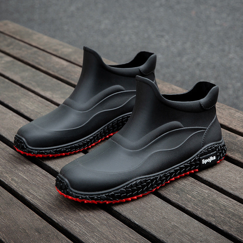 Fashion Korean Style Internet Celebrity Leisure Slip On Rubber Shoes