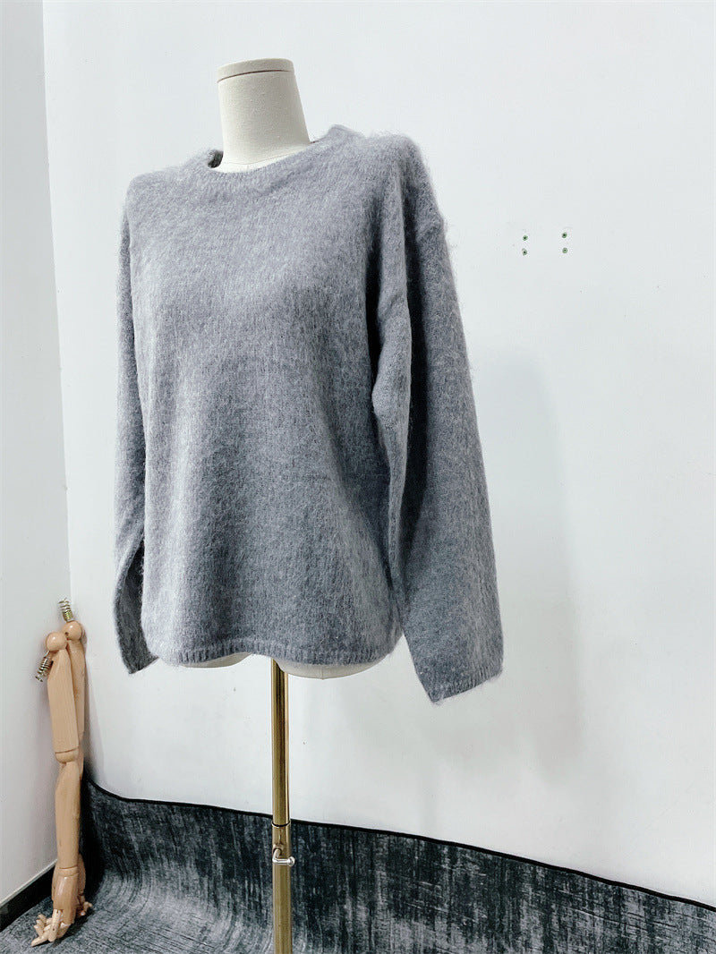 Autumn And Winter New Casual Laid-back Style Knitted Top