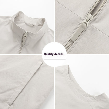 Men's Casual Sleeveless Jacket Non-ironing Anti-wrinkle