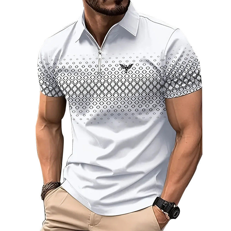Men's Personality Summer Fashion Sports Short Sleeve