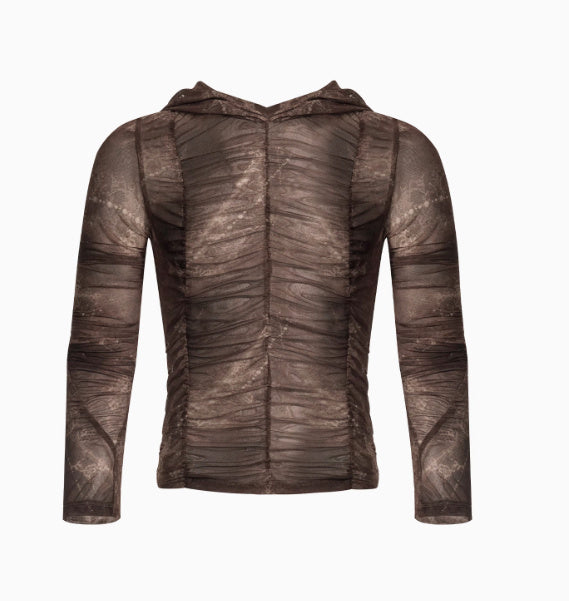 Printing Pleating Inner Wear Boys Lightweight Ice Silk Bottoming Shirt