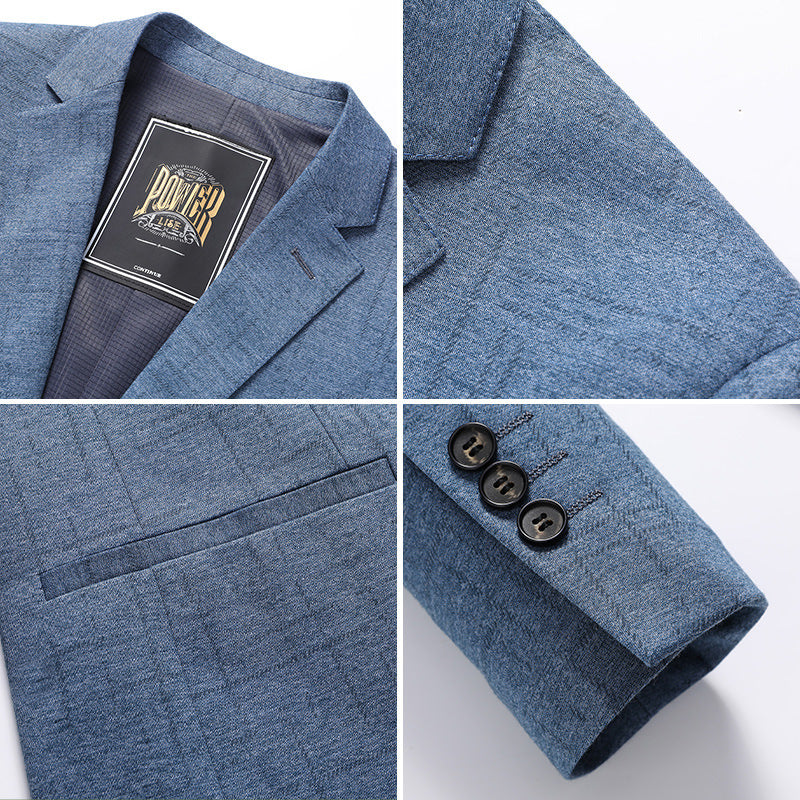 Spring Casual Men's Coat Slim Korean Style Trendy Handsome Suit