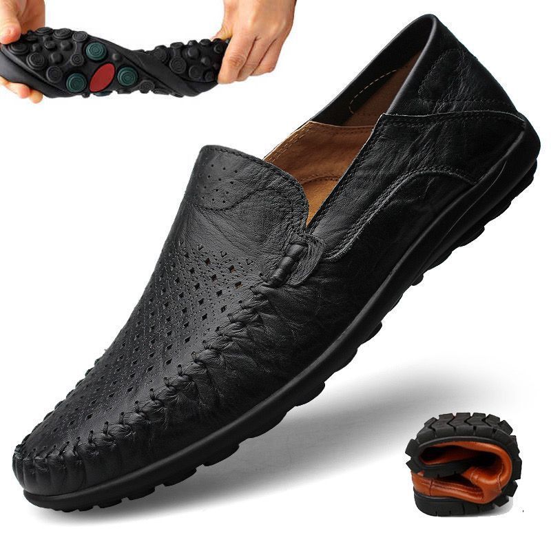 Fashion Men Hollowd-out Slip-on Business Shoes