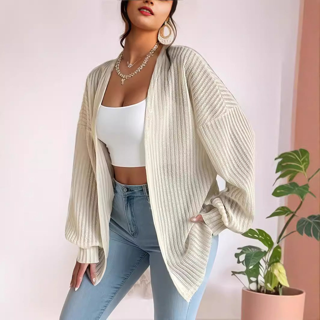 European And American Style Women Top Knitted Cardigan Autumn