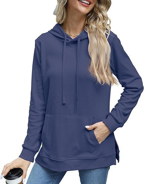 Casual Long Sleeve Sweatshirt Top With Pockets