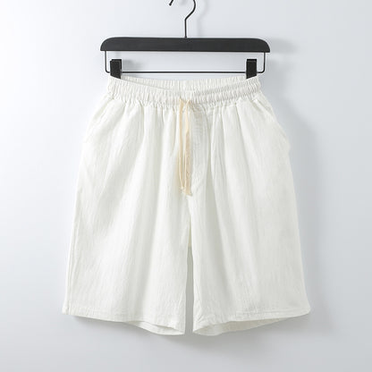 Plus Size Men's Cotton Linen Shorts