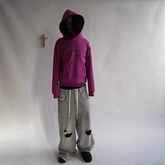 European And American Dark Retro Punk Print Pullover Hoodie Sweatshirt