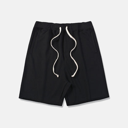 High Street Style Plain Loose Edge Invisible Zipper Shorts