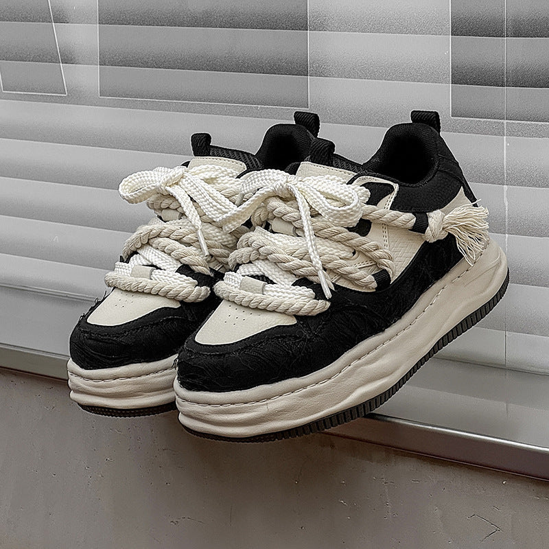 Dissolved Bottom Invisible Height Increasing Casual Shoes