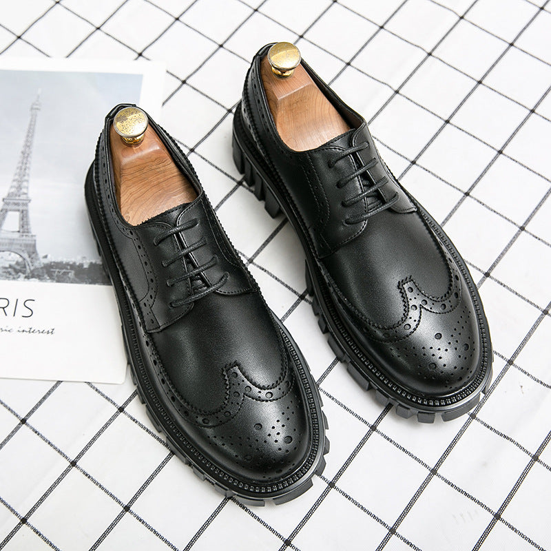 Fashion Business Brogue Leather Shoes Men