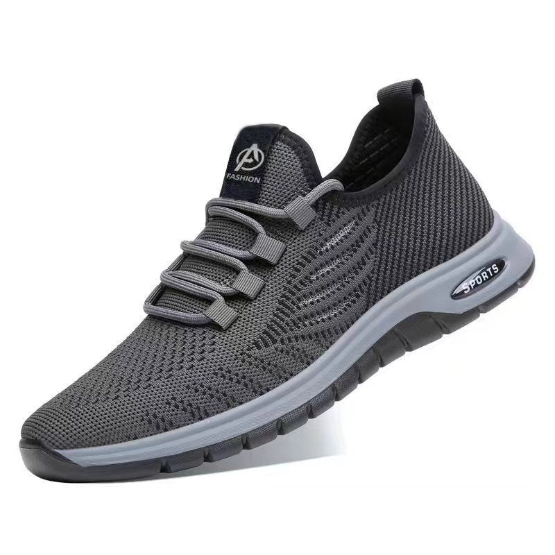 Summer Thin Breathable Fly Woven Mesh Men's Shoes