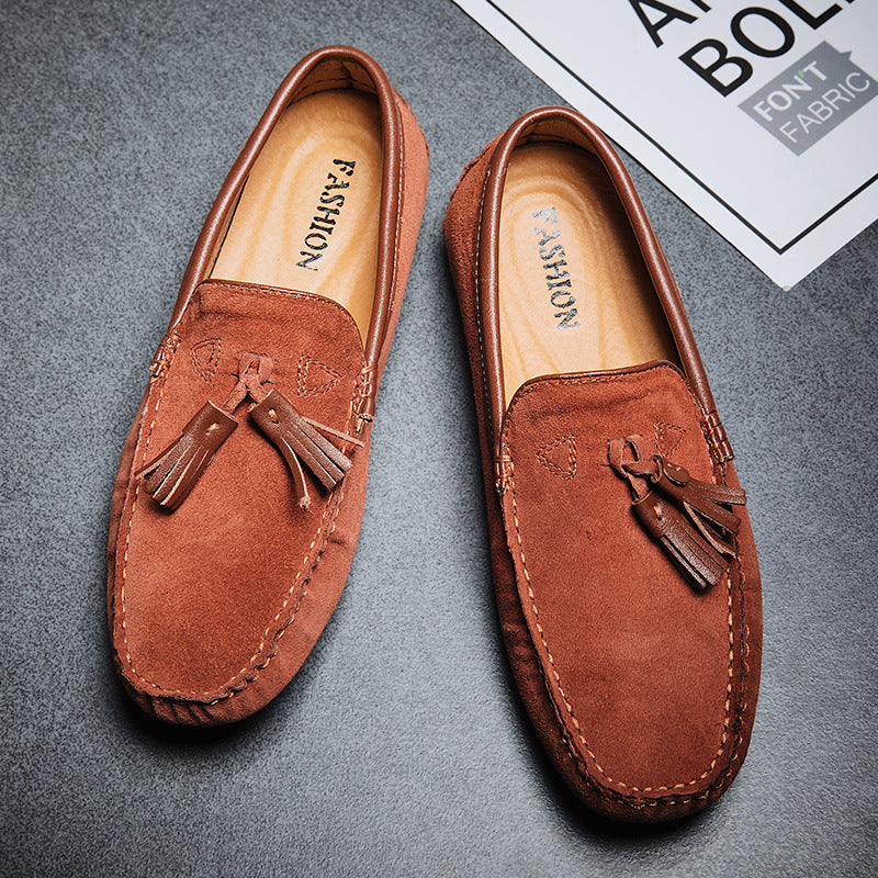 Pigskin All-match Men's Tods Casual Shoes Street Hipster High