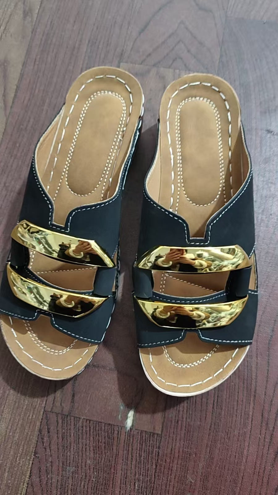 Sandals Roman Style Breathable Casual Platform Flip-flops Lightweight New Comfort Summer Flat Heel