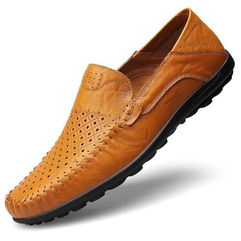 Fashion Men Hollowd-out Slip-on Business Shoes