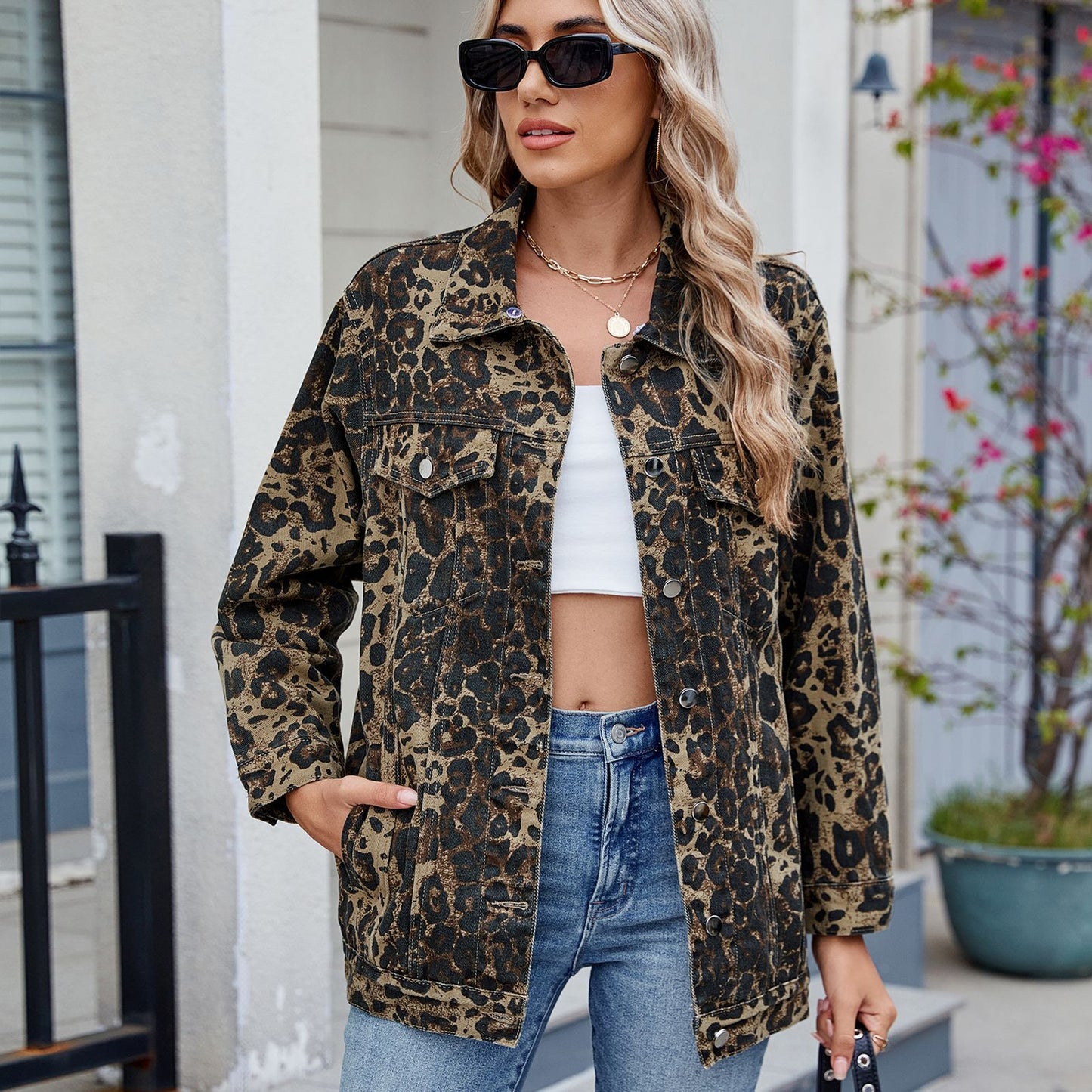 Retro Loose Denim Jacket Women