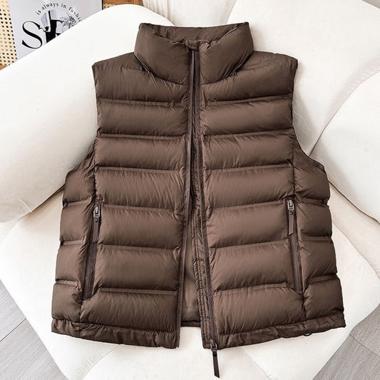 Down Cotton Lightweight Short Vest Autumn And Winter