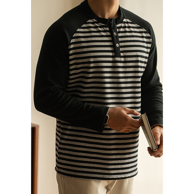 Men's Spring Leisure Loose Bottoming Shirt Men