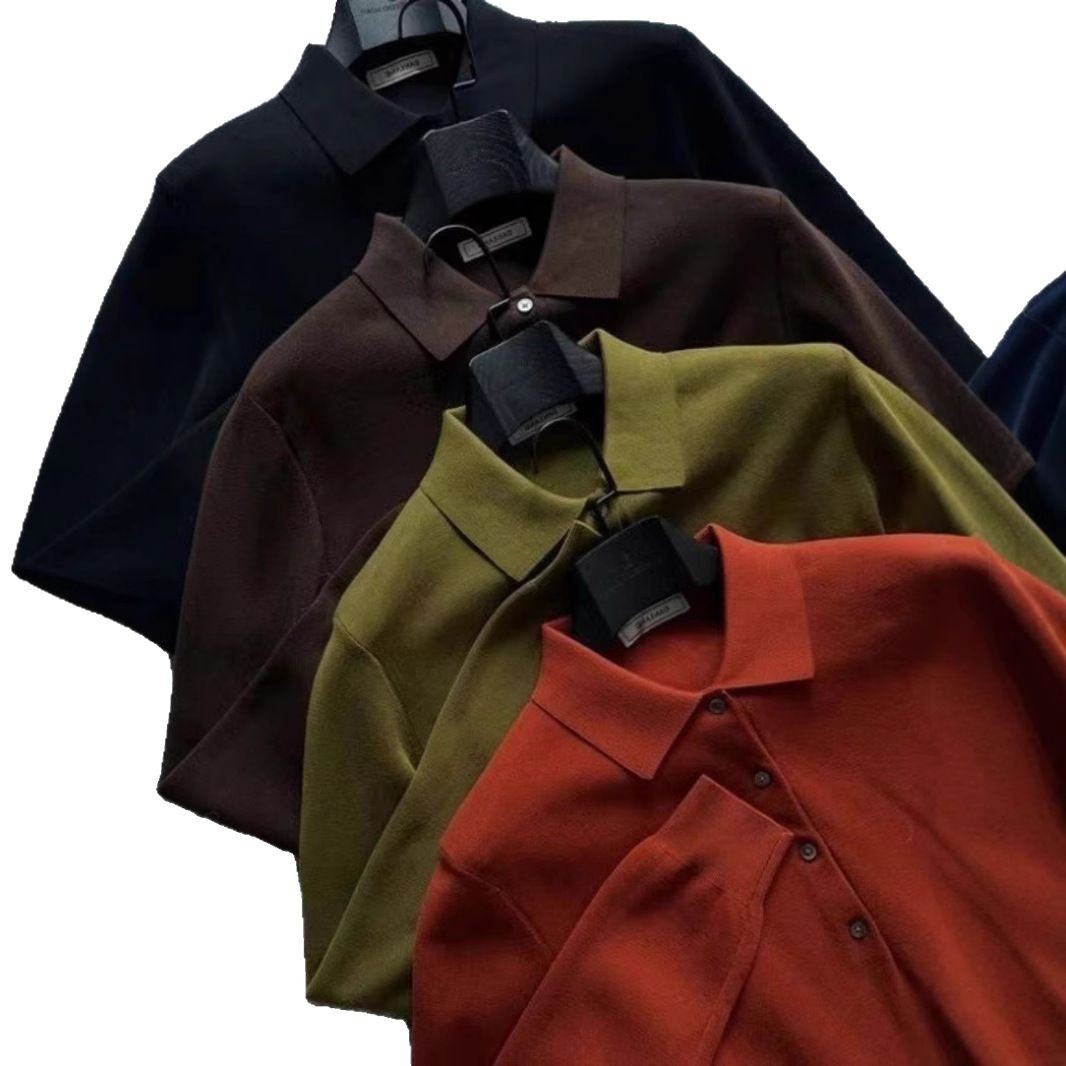 Knitted Long Sleeve Casual Bottoming Shirt