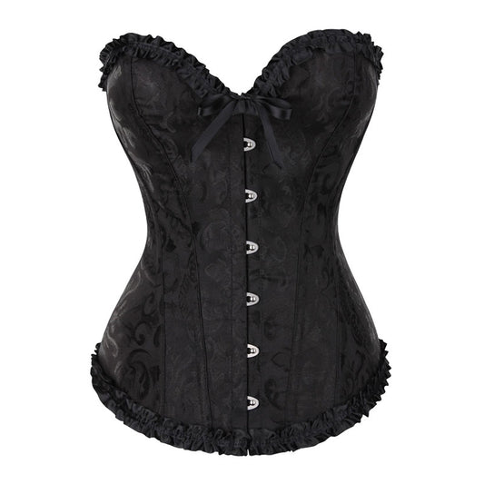 European And American Gathered Waist Court Corset Vest