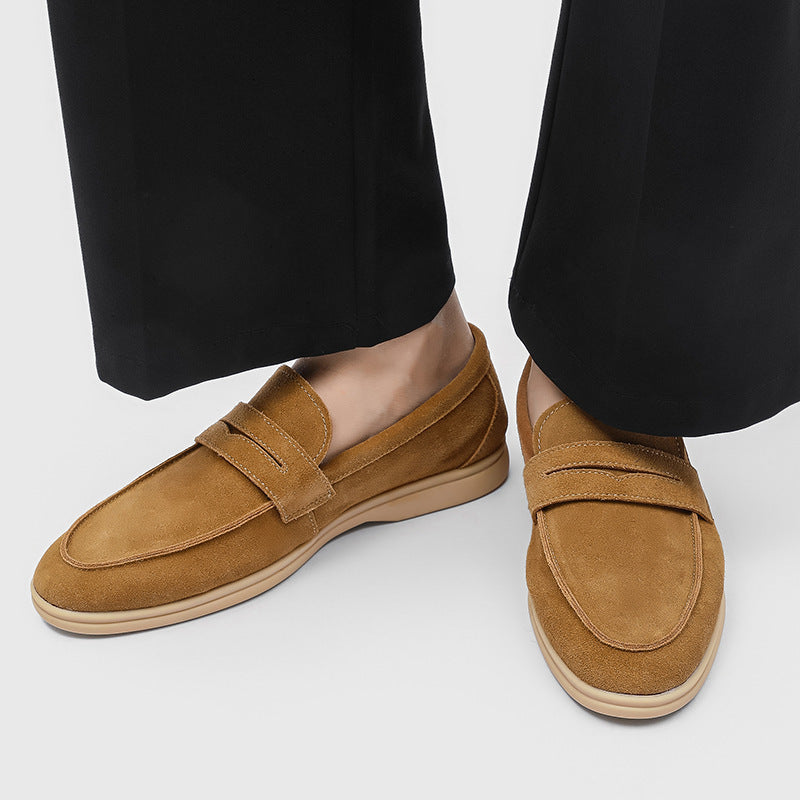 Gommino Suede Men's Soft Bottom Slip-on Casual Shoes